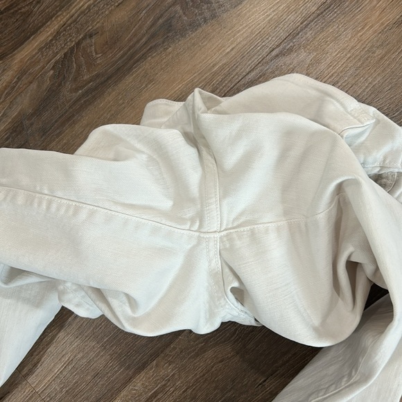 Veronica Beard Ryleigh High Rise Slim Straight Jeans Ecru Size 26/2 off white - Picture 12 of 16